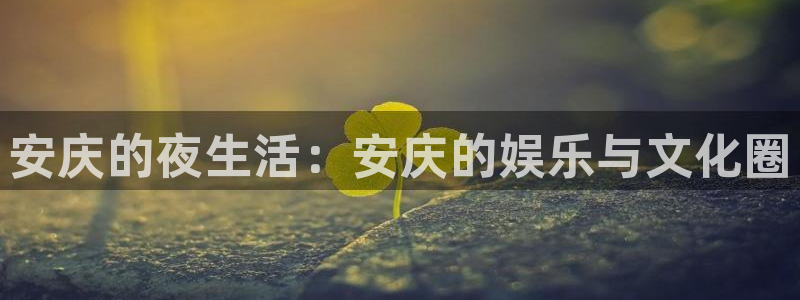 NG大舞台：安庆的夜生活：安庆的娱乐与文化圈