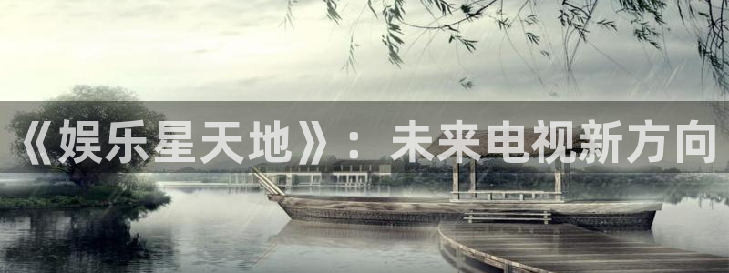 南宫大舞台官网入口：《娱乐星天地》：未来电视新方向