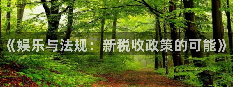 NG大舞台：《娱乐与法规：新税收政策的可能》